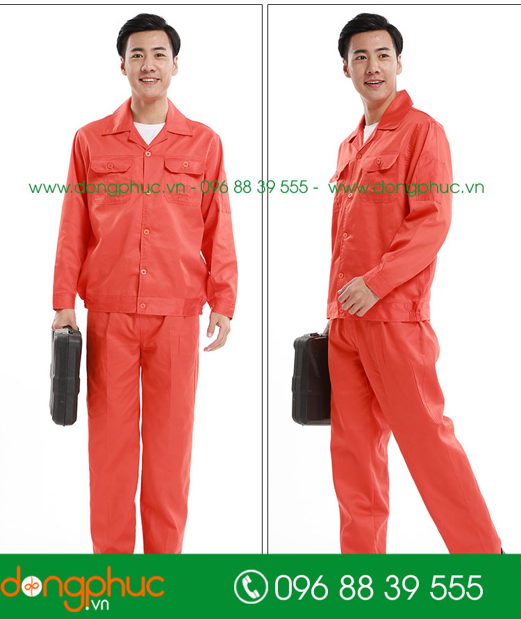 Mẫu bảo hộ màu đỏ cộc tay